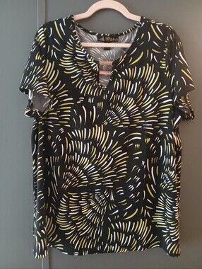 80 Park Brand Women's Plus Size Short Sleeve Blouse Size 2X